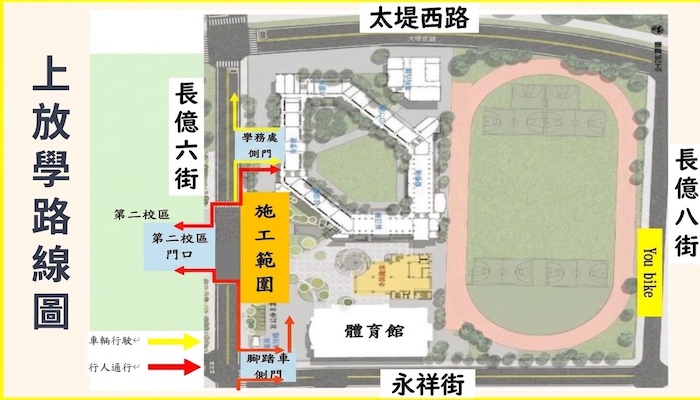 校門施工線路圖